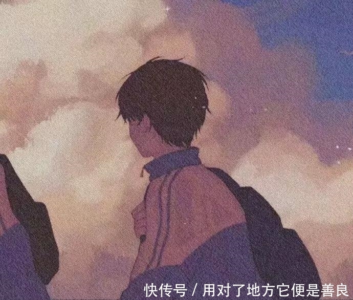 动漫头像:雨滴下,叶托着;你走进我心含着