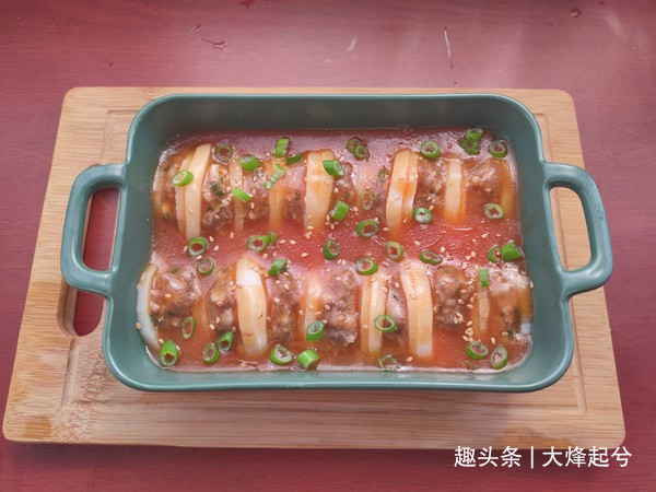  白萝卜|萝卜酿肉的家常做法，口味清爽鲜香，口感滑嫩，真是色香味俱全