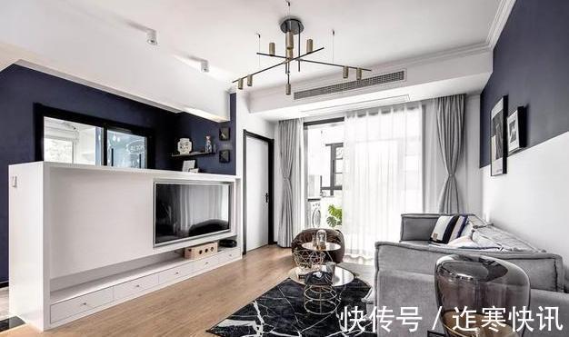 墙面|69㎡小户型的“逆袭”,变身3室2厅阳光房,色彩搭配精致出彩