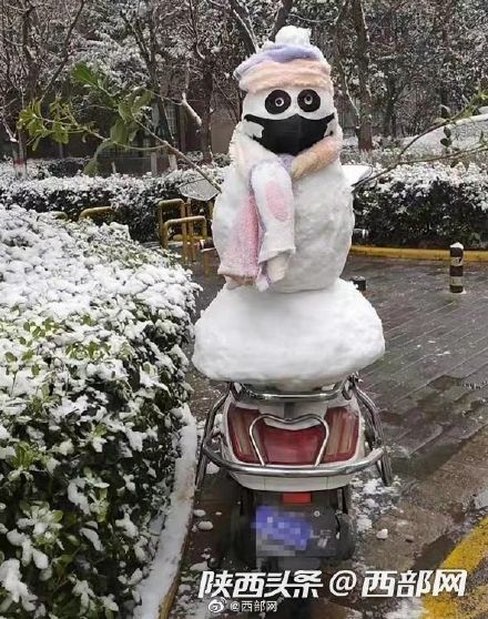 瑞雪|西安入夜瑞雪纷飞 网友晒出“雪中长安”