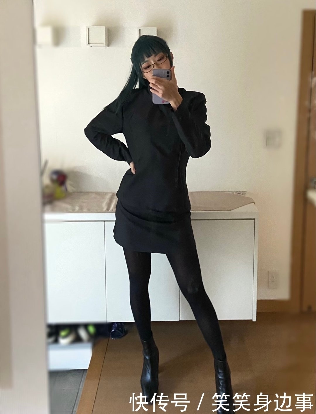 coser|网友COS《咒术回战》,禅院真希两种外形,太有力量感