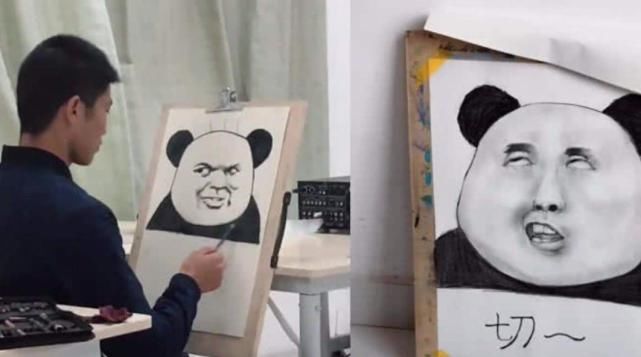  惟妙惟肖|美术生“自画像”走红，老师看完笑出眼泪，网友调侃：是认真的吗