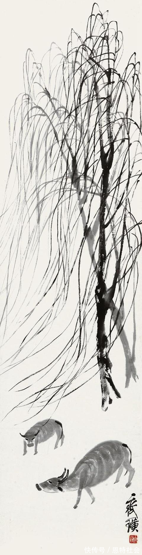 作品@齐白石价格最低的一幅画,只有12万,弟子加了几笔后却卖了7751万