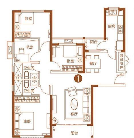 客厅|140平现代风三居室,客厅大气沉稳又不乏时尚气质