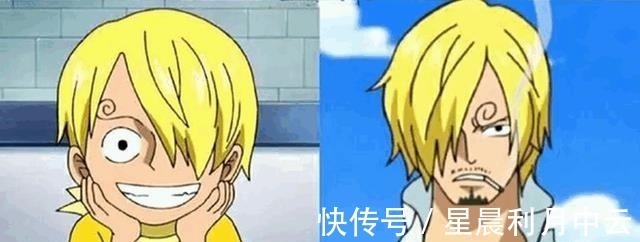 白星|《海贼王》童年对比照公开,索隆越来越霸气,变化最大的是他