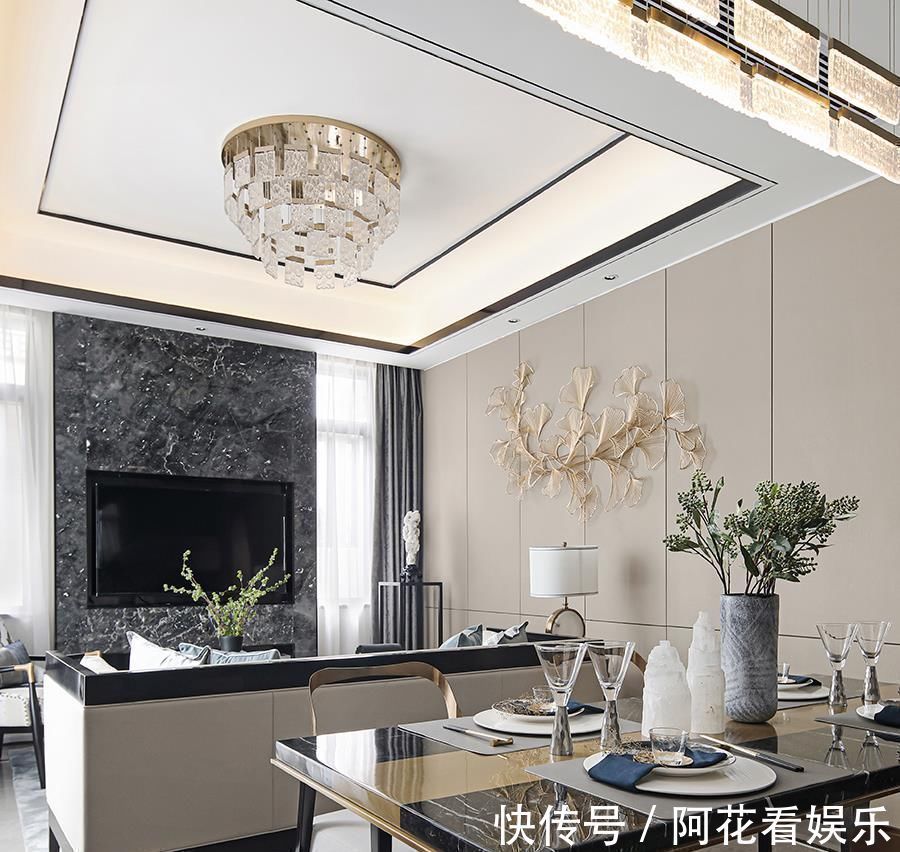 空间感|他花了9万,将135㎡的旧房,改造成中式风,入户第一眼被美到了