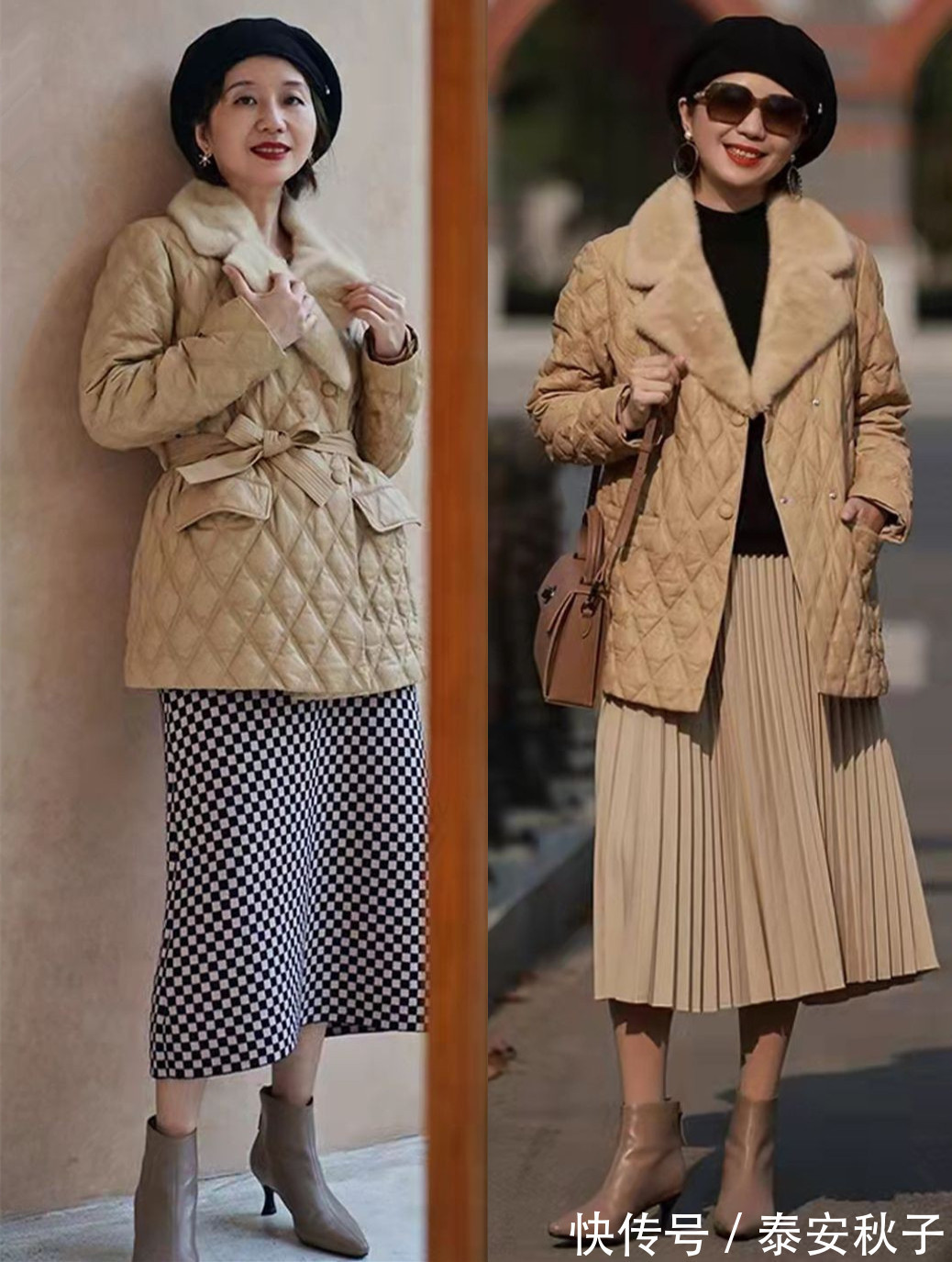 围巾 人到中年的冬日穿搭,就该这样子:美极了!