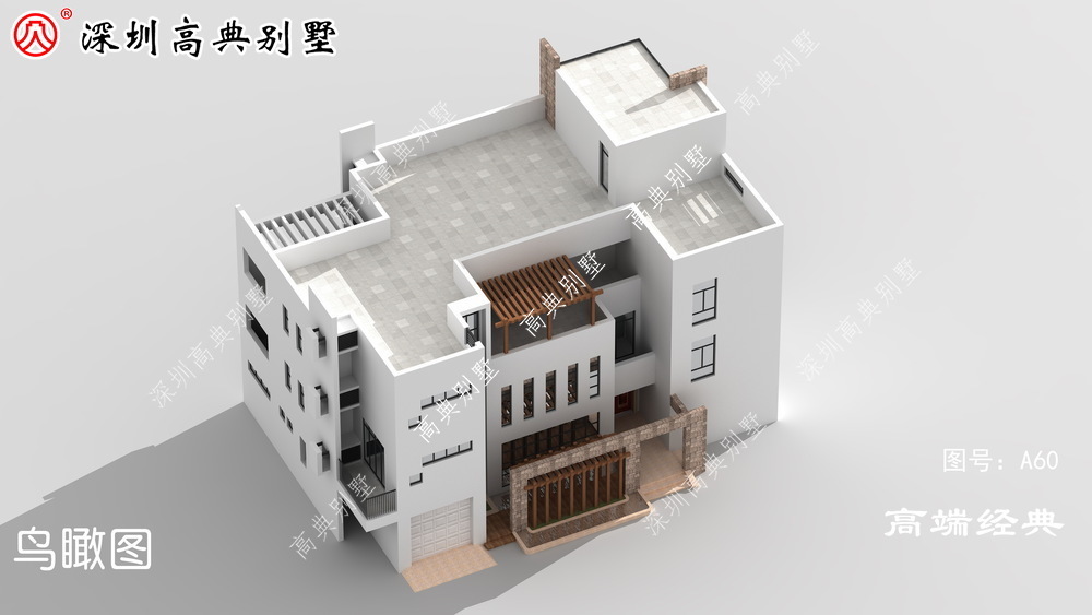 落地窗|现代风格外观时尚,新颖,农村自建别墅新面孔