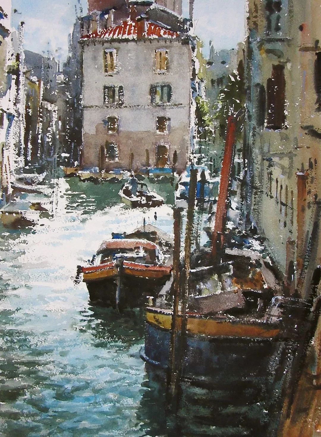 水彩画!印象主义水彩画:杰拉德·格林用光的氛围来赋予作品活力和生机