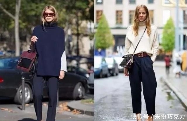 性感|高领毛衣的3种“高级化”搭配,显瘦时髦,性感又有女人味!