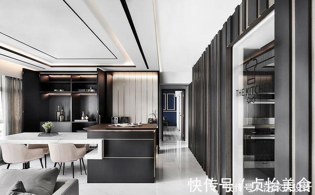 配色|黑白灰配色简约，106㎡有了大宅效果，花钱装得豪华不如装得高级