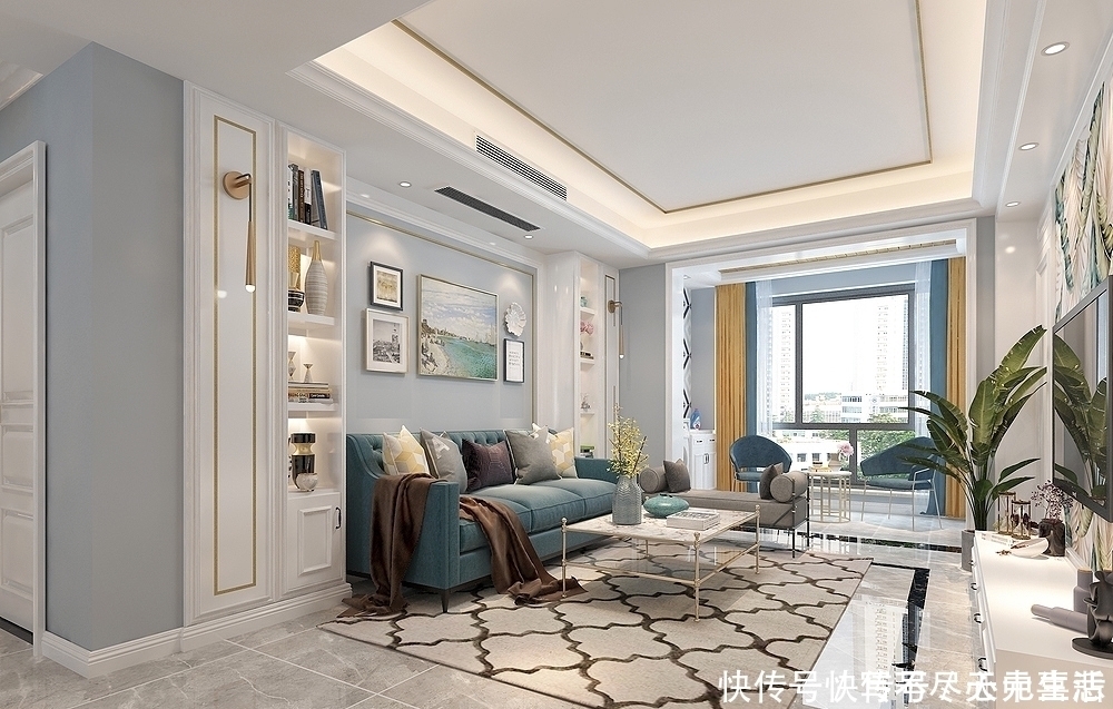 鞋柜|125平美式风格，现代与美式的碰撞，时尚轻奢齐头并进，太迷人了