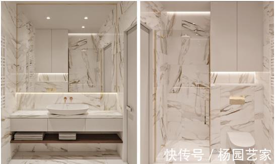 卧室|69㎡一居室,玄关还能当电视背景墙,完工后看着100㎡都不止!