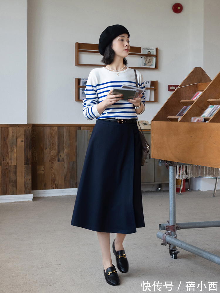 包臀裙 秋季还是穿“过膝裙”最优雅,选这4款搭配毛衣、针织衫,真高级