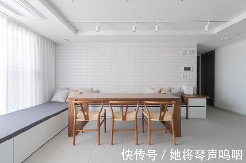 电视柜|客厅不买沙发不要茶几，机智如我装个L型卡座，谁见了都得夸一夸