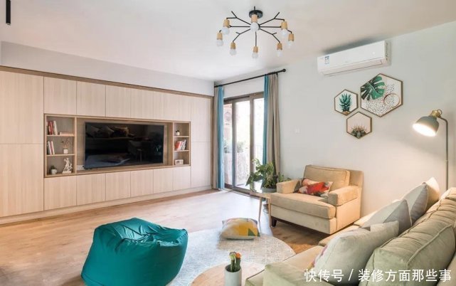 业主|126㎡充满活力的北欧风设计,薄荷绿色的正门与众不同