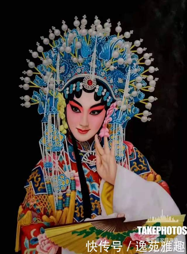 薛海涛先生|京剧油画,美到心底。国粹京剧超写实油画第一人薛海涛作品欣赏