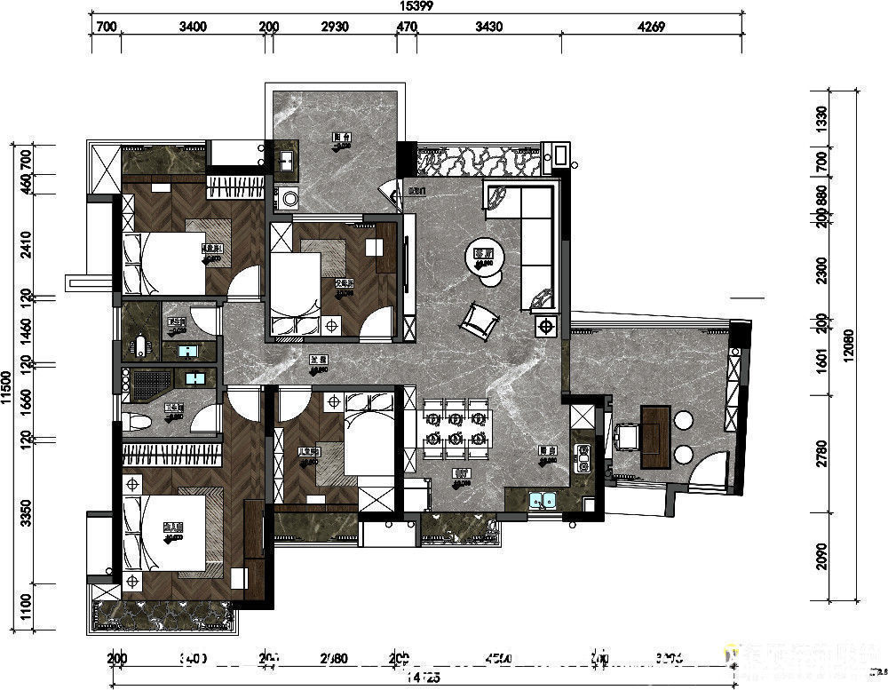 轻奢主义|145㎡轻奢风小洋房装修,一进门就傻眼了,朋友们看完纷纷说喜欢