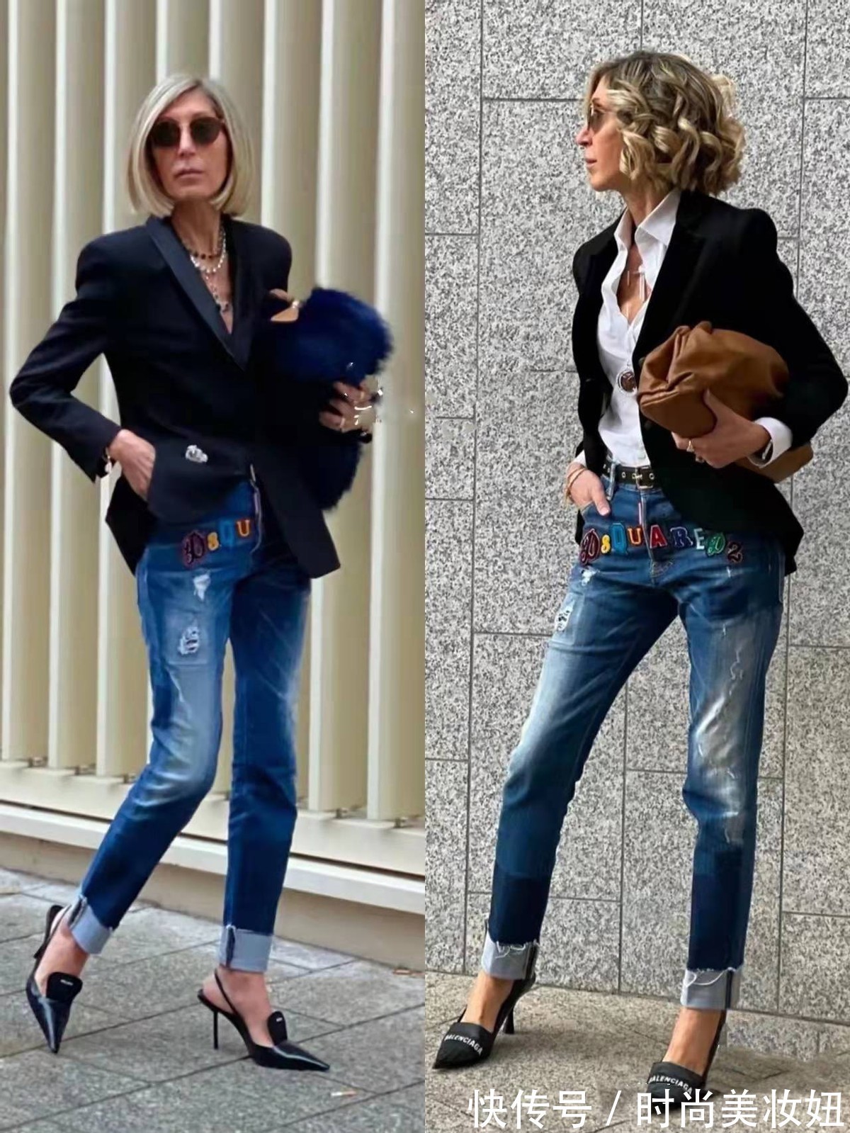 高跟鞋 这位50岁姐姐靠穿搭火了,基础款穿出高级范,是大龄女性的典范