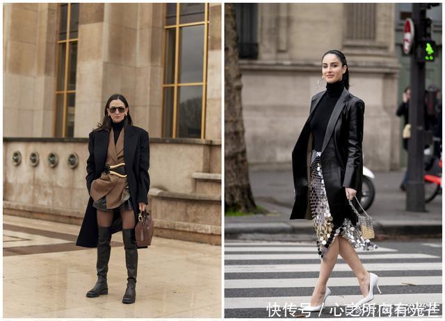 黑色内搭太经典,年年穿都不过时,掌握搭配技巧秋季当潮人