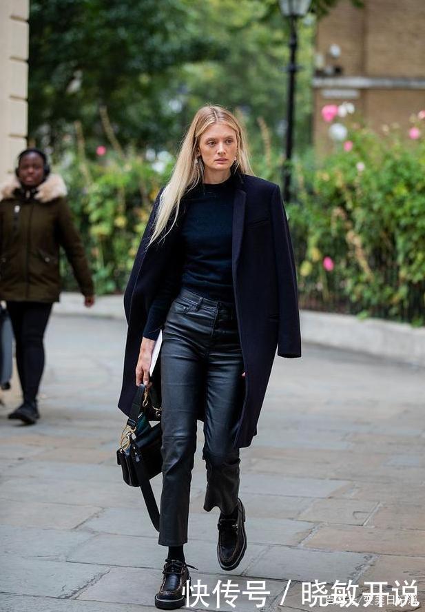 初冬火了一种穿搭,叫“西装+直筒裤”,简约优雅又高级