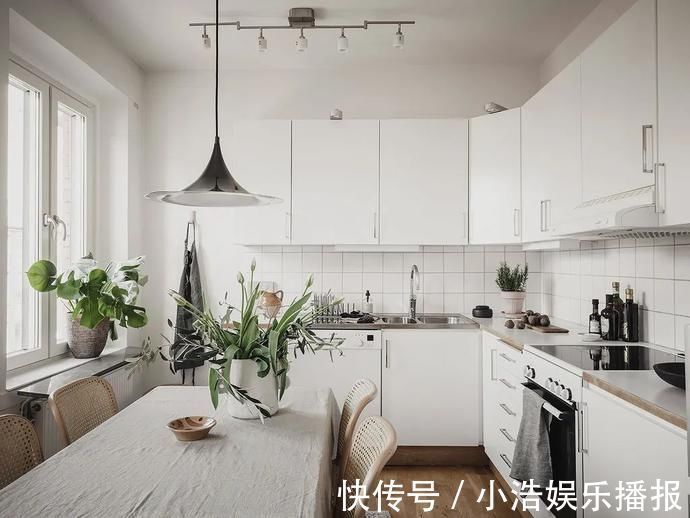 厨房|灵感家65㎡一室一厅，转角客厅和厨房简直美哭我