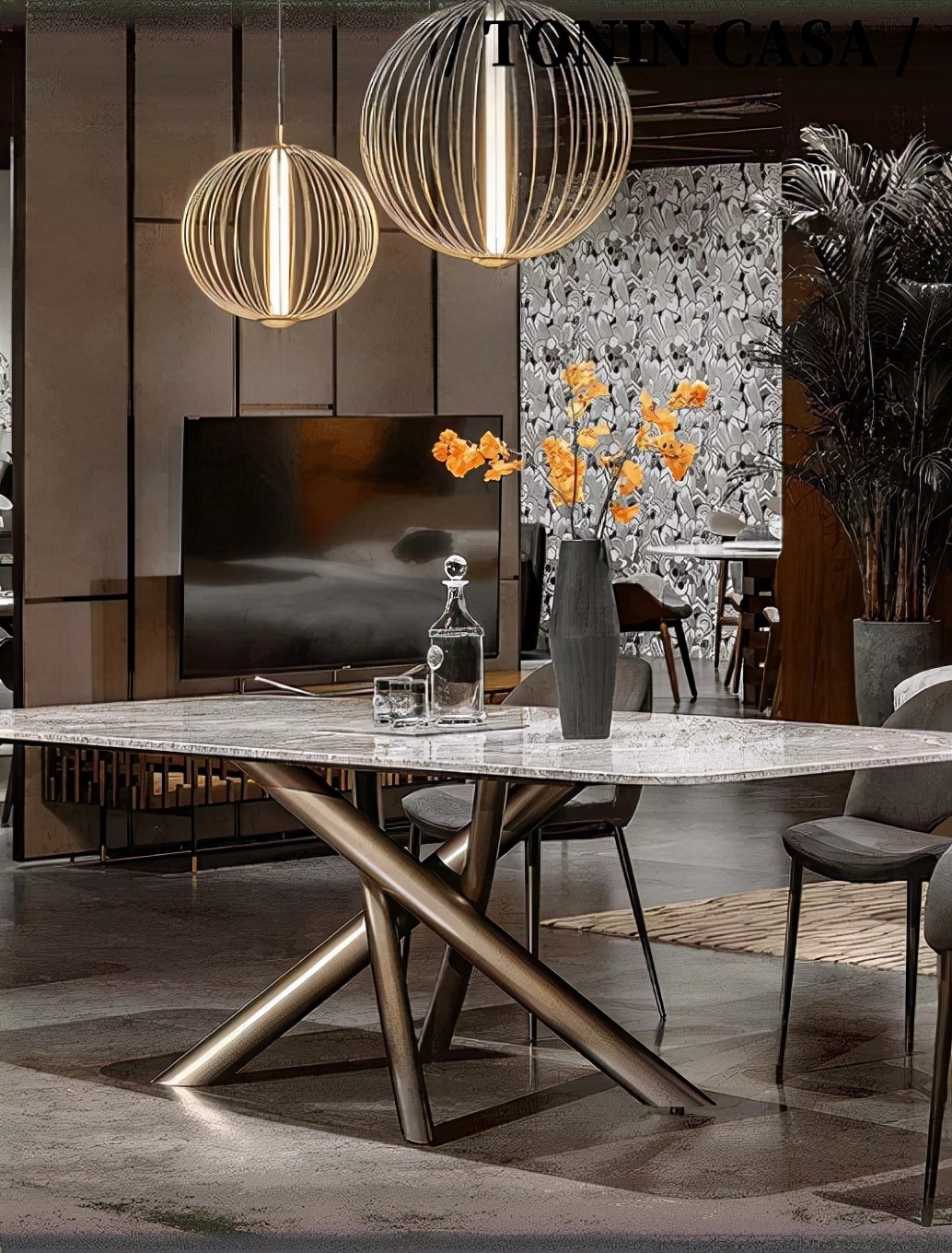 材质|2021大理石餐桌年终盘点,这5款过于火爆