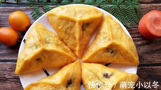 三角包|长假后，我迷上了吃它，每天都要蒸一锅，满满都是馅，好吃防贫血