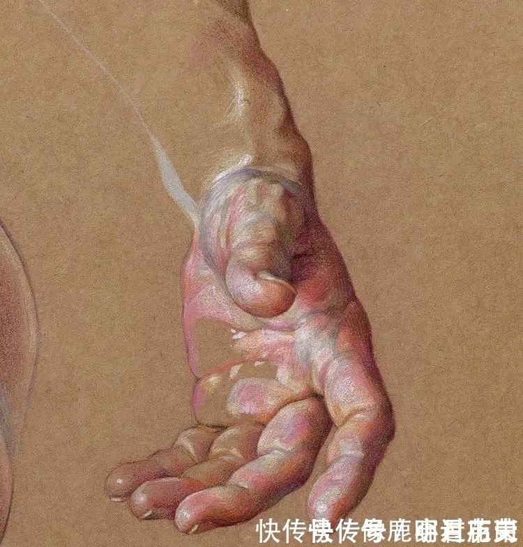 脚部&他只画手和脚,作品“肉感”十足,似乎让人能感觉到温度