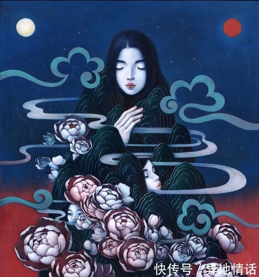 斯特拉·伊姆·赫特伯格@她手绘插画女孩,独特的气质,比任何头像壁纸还美