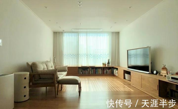 置物架|套内74㎡的样板间,买来做一家三口的新房!双L型的柜体,超可爱