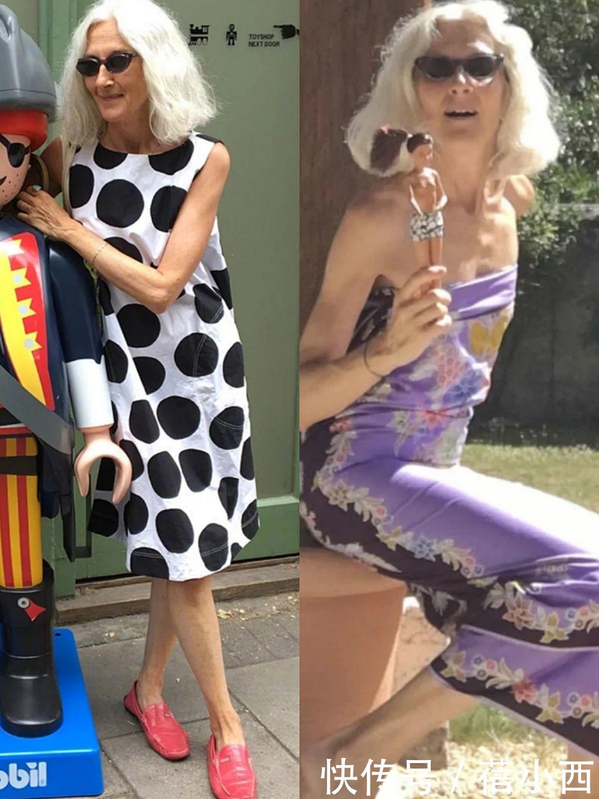 时髦|这才是真正的惊艳了时光!这位“白发奶奶”比00后还敢穿,超时髦