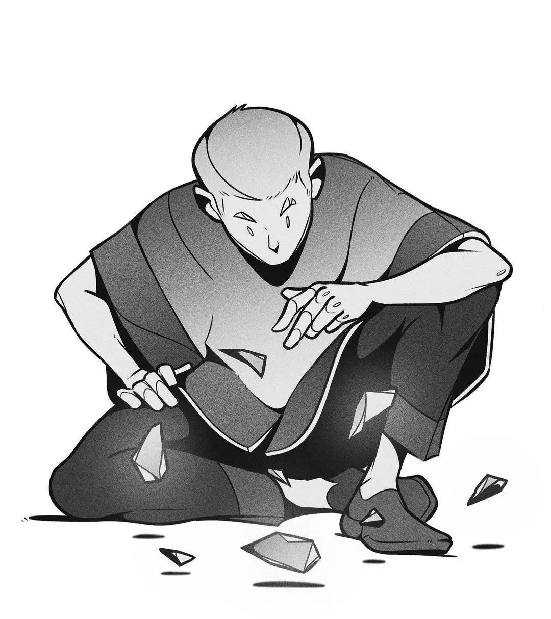 thomas$「绘画干货」一组线稿步骤图分享!原来大佬都是这样画的……