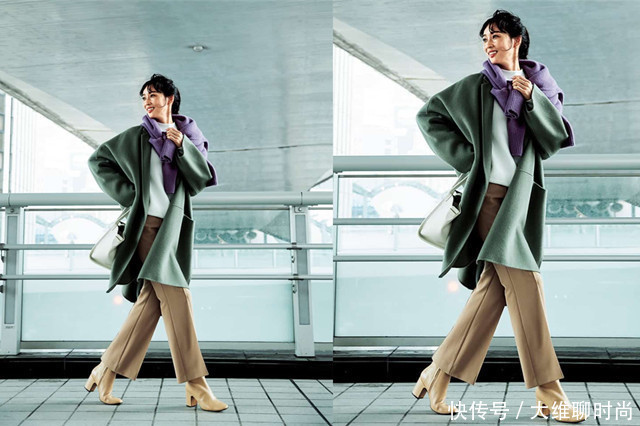 叠穿难怪那么火,既保暖又时髦,三木红色三件套呈现优雅复古美