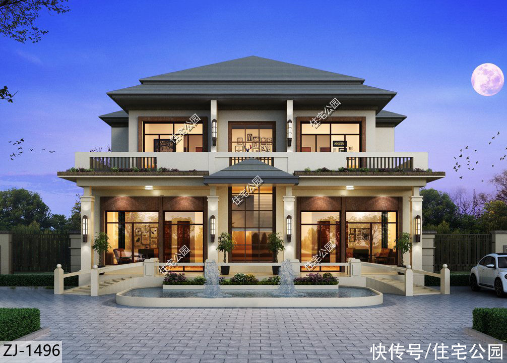 建筑面积|2021年就建这10套别墅吧，双拼设计太绝了，尤其是第6套特别实用