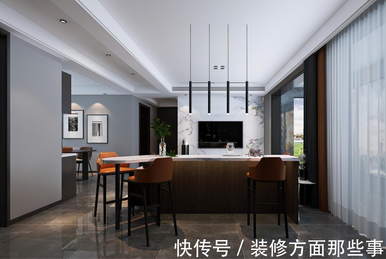 重金属|119平现代风三居室,既有现代的唯美也有重金属色彩的时尚美