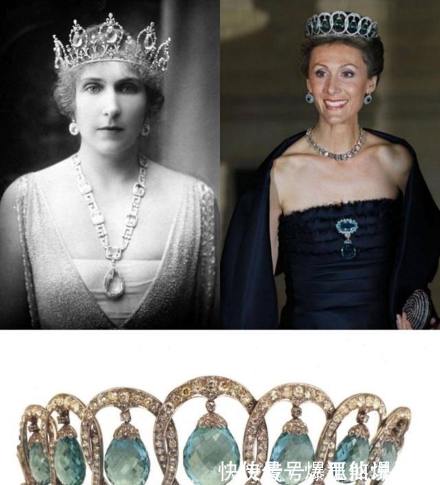 伊丽莎白 欧洲王室偏爱海蓝宝项链和冠冕,只因人美海蓝宝石更美!