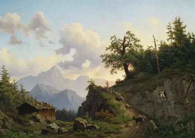 艺术家#奥地利艺术家的超美风景油画,领略大自然的宁静之美