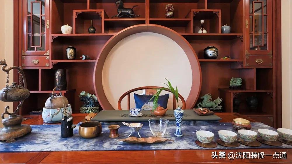 书房|125㎡中式装修实景案例