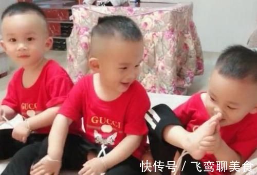 小梅|全家认不清三胞胎小子,舅舅想出的办法很实在,家人看后笑倒