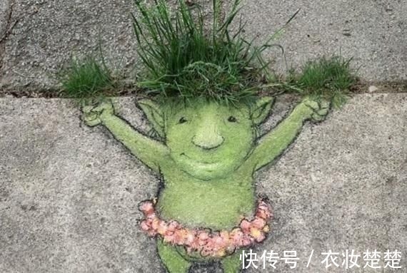 小美好$可以打100分的街头创意绘画,有趣的生活里全都是童话世界