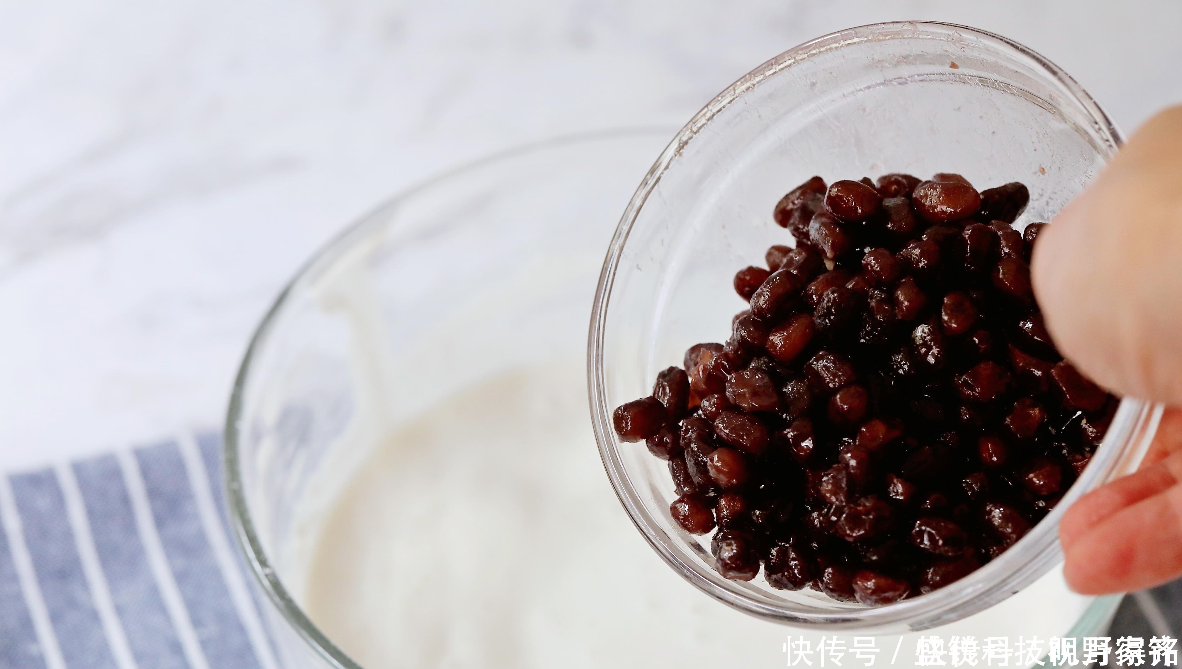 糯米粉别再做饼了,加1碗牛奶1把红豆,软糯香甜又补血,零失败