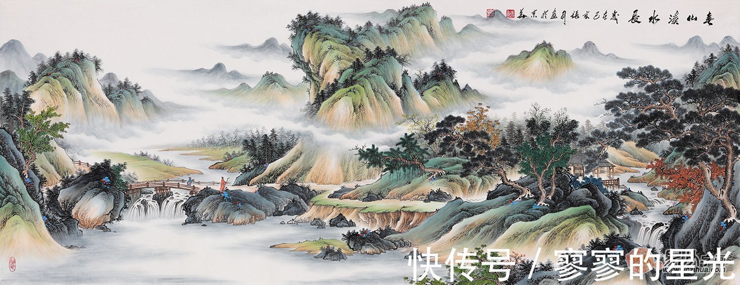 张利$张利山水画 意境深远 一山一水尽显气韵