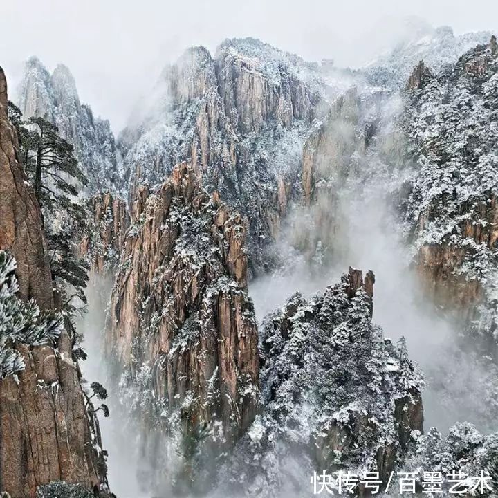 黄山风景区|央视航拍雪后的黄山，犹如仙境，美轮美奂