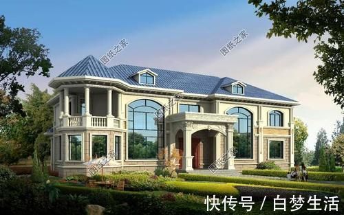 别墅|五开间二层自建房布局图,看了谁还在城里买房啊