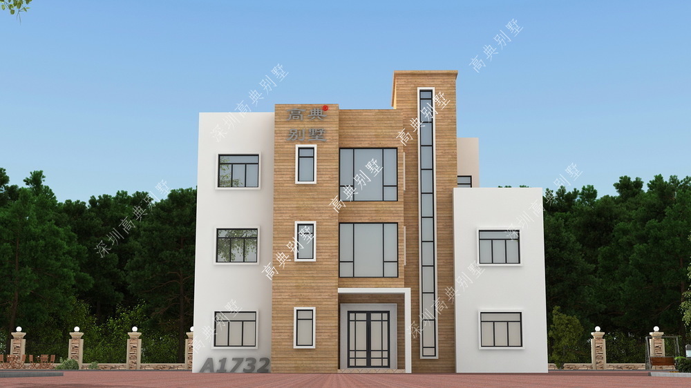 别墅|这款三层现代别墅,外观别致大方,是品味的象征。