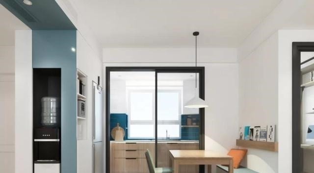 书房|110平三房户型,装修成现代北欧风还带一个大大的衣帽间!