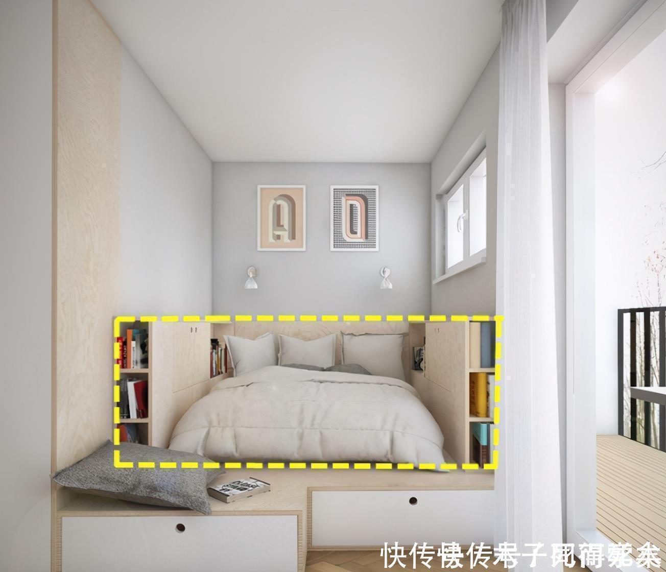 床头柜|卧室去床头柜化已成流行,用这种去代替,储物空间起码多3平米!