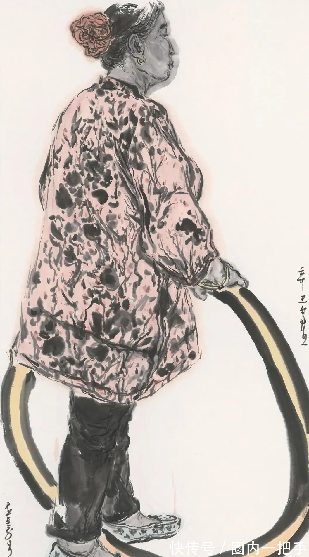 人物画#笔从对象来|王煜水墨人物画