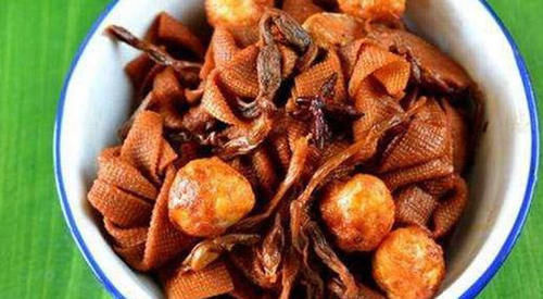  酸甜凉拌白菜心，豆结卤蛋红烧肉，蒜香蒸排骨，杏鲍菇炒牛肉的做法